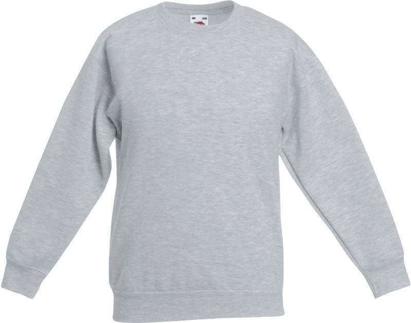 Fruit of the Loom Kinder Sweater Classic Kids Set-In Sweat – Heather Grey