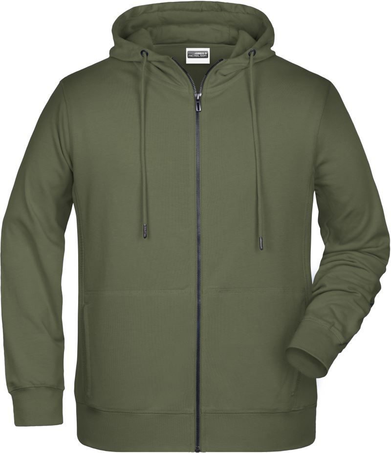 Daiber Herren Kapuzen Sweatjacke 8026 – Olive