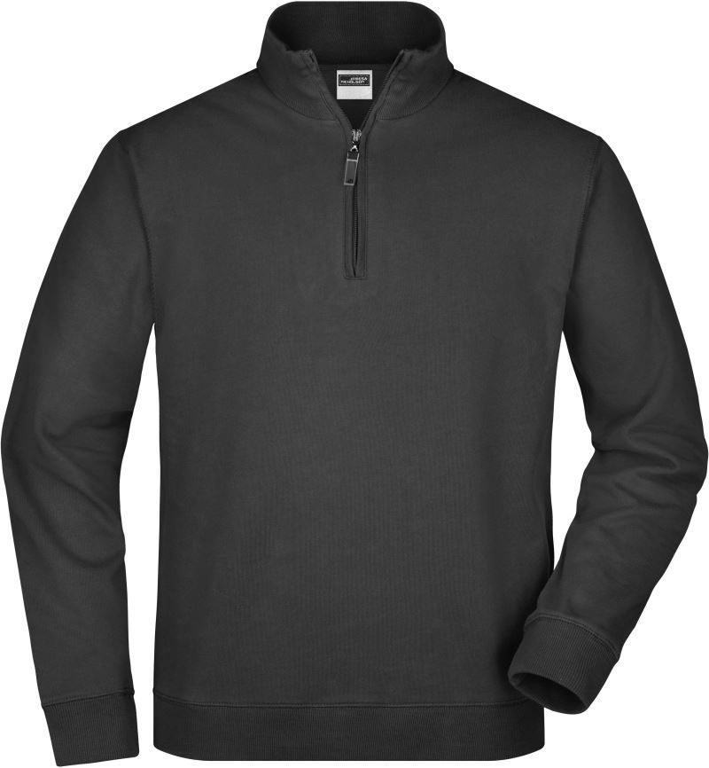 Daiber Sweater mit 1/4 Zip Jn 352 – Black