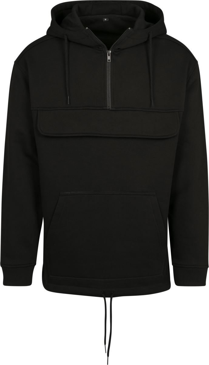 Build your Brand Kapuzen Sweater mit 1/4 Zip By 098