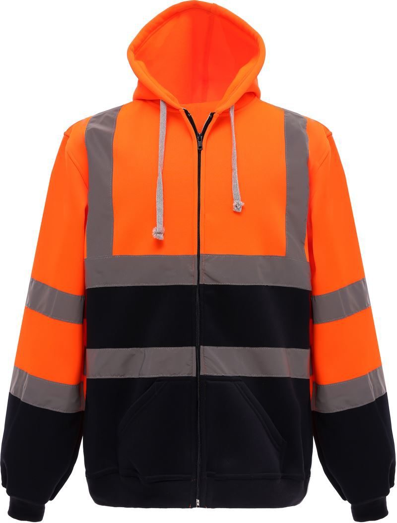 Yoko Hi-Vis Kapuzen Sweatjacke Hvk 07
