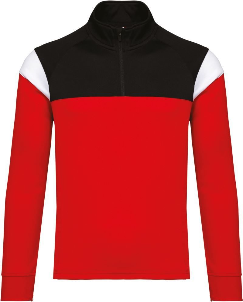 Kariban ProAct Kinder Training Sweatshirt 1/4 Zip Pa 388 – Sporty Red/Black