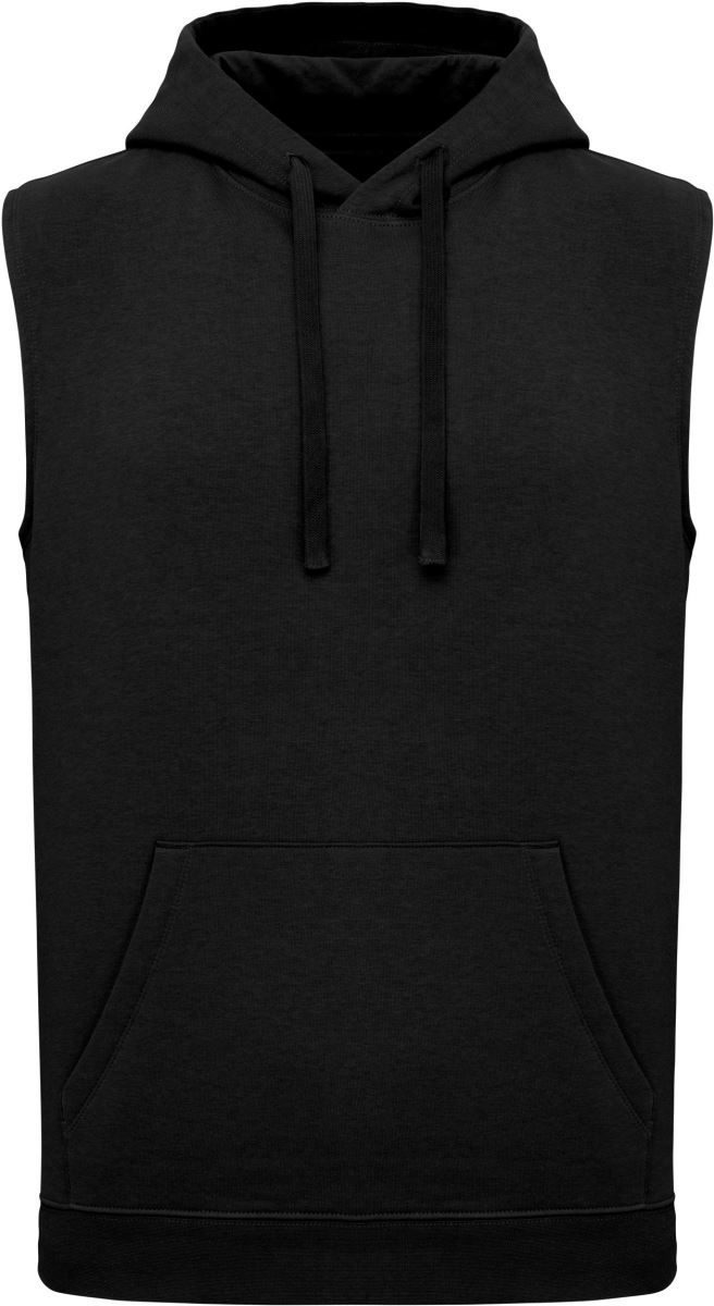 Kariban ProAct Unisex Kapuzen Sweater ärmellos Pa 393 – Black
