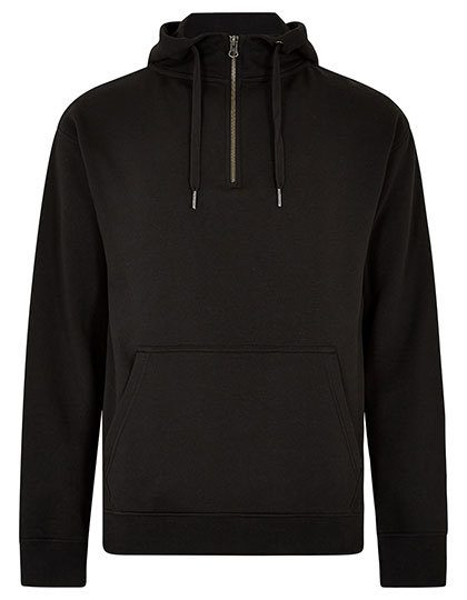 Kustom Kit Kapuzen Sweater mit 1/4 Zip Kk 336 – Black