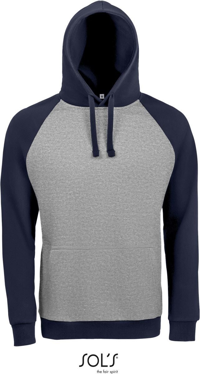 Sol's Unisex Raglan Kapuzen Sweater 2-farbig Seattle