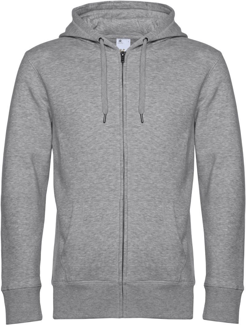 B&C Herren Kapuzen Sweatjacke King Zipped Hood_°