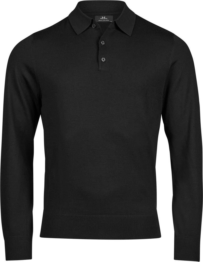Tee Jays Polo Strickpullover Tj 6002 – Black