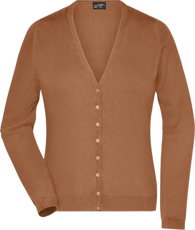 Daiber Damen V-Ausschnitt Strickjacke Jn 660 – Camel