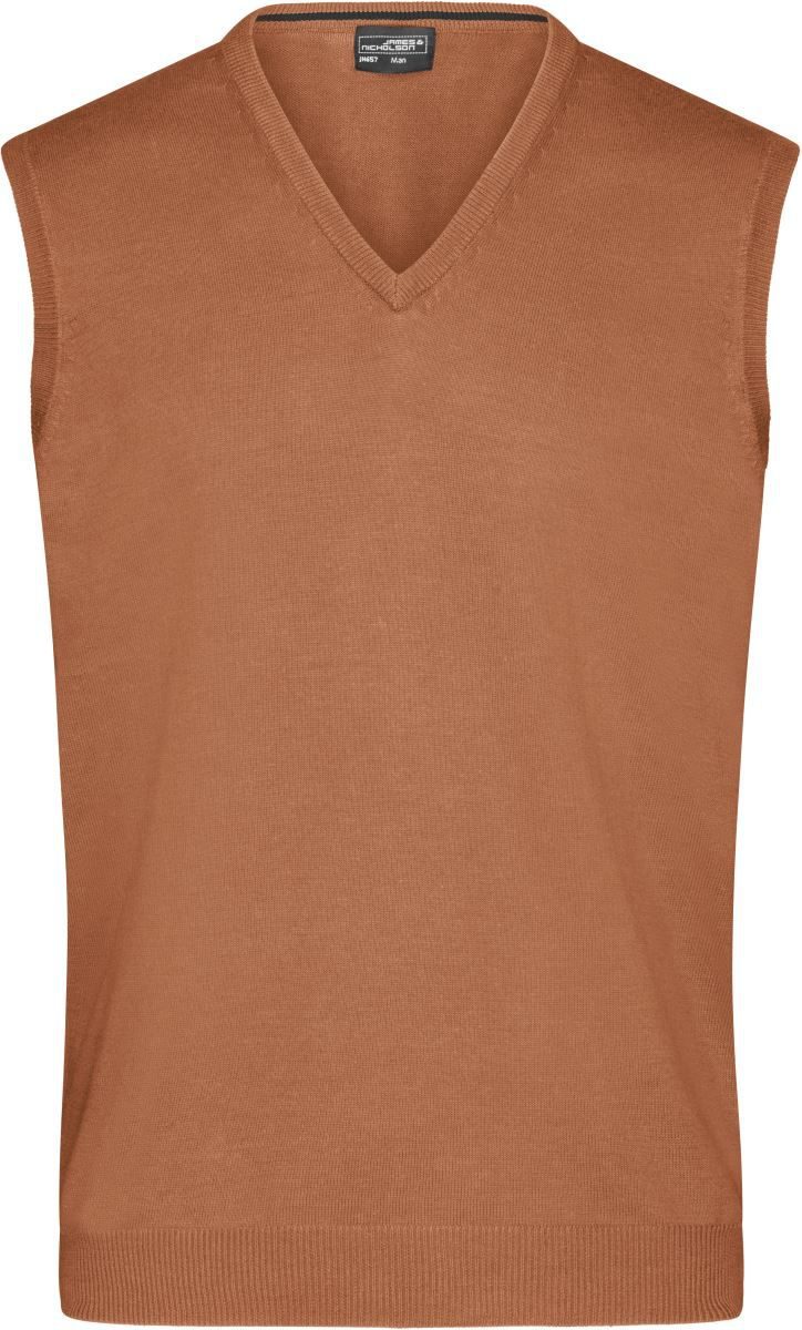 Daiber Herren V-Ausschnitt Pullunder Jn 657 Pullover – Camel