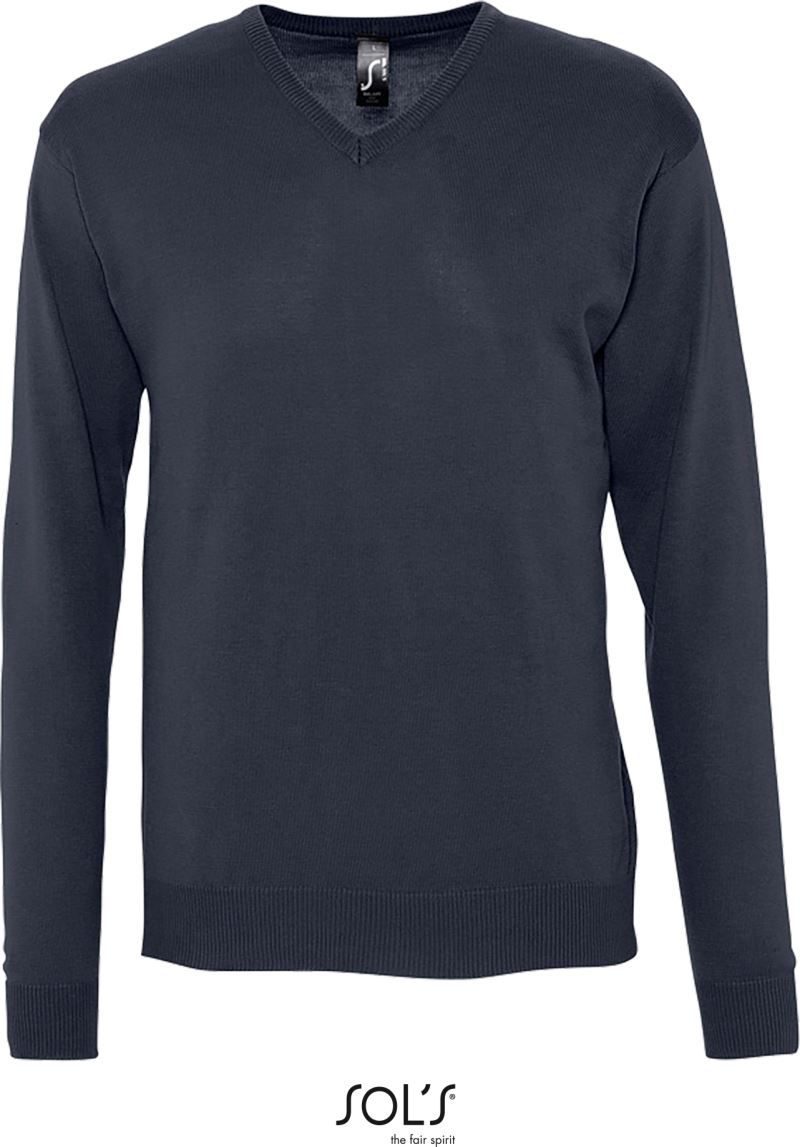 Sol's Herren V-Ausschnitt Pullover Galaxy Men – Navy