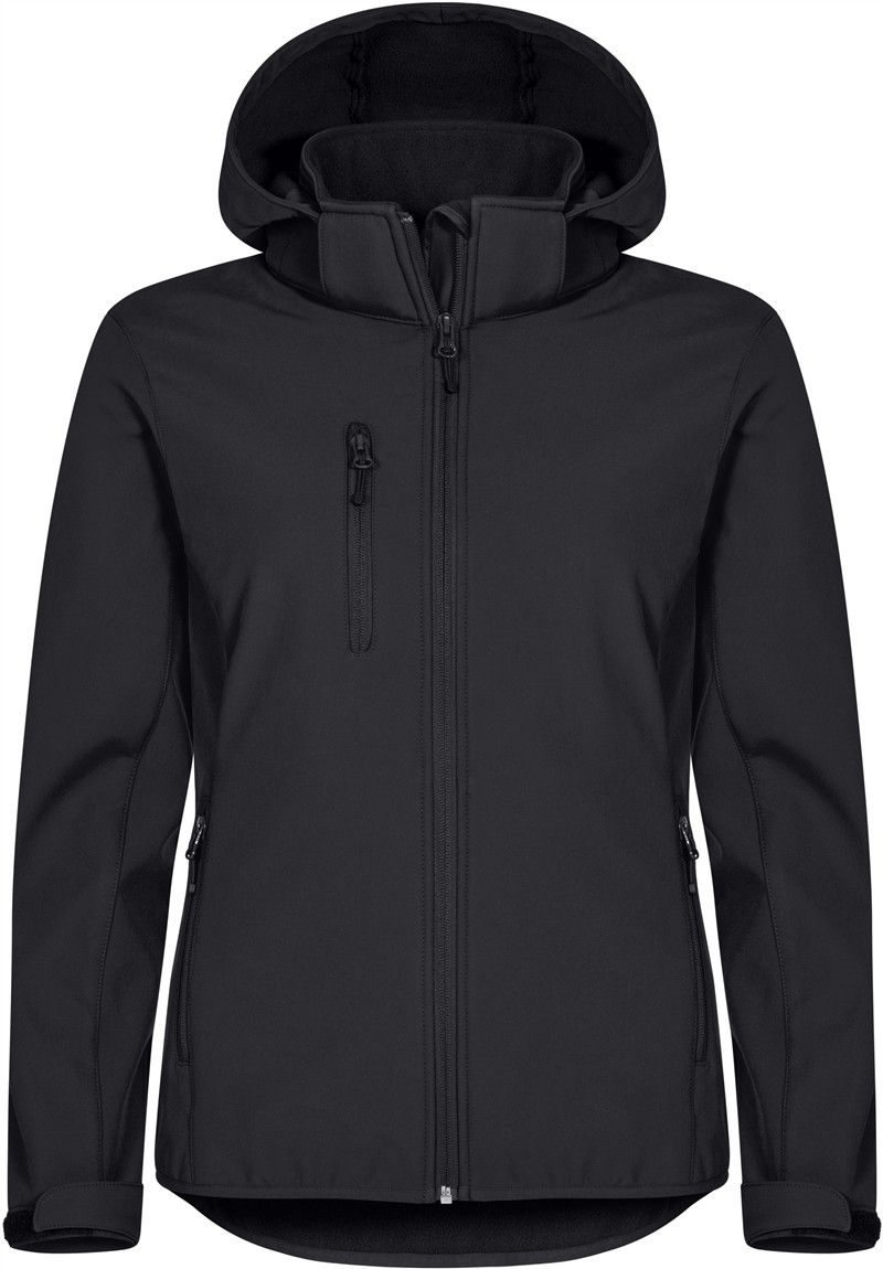 Clique Damen 3-Lagen Kapuzen Softshell Jacke Classics Softshell Hoody W