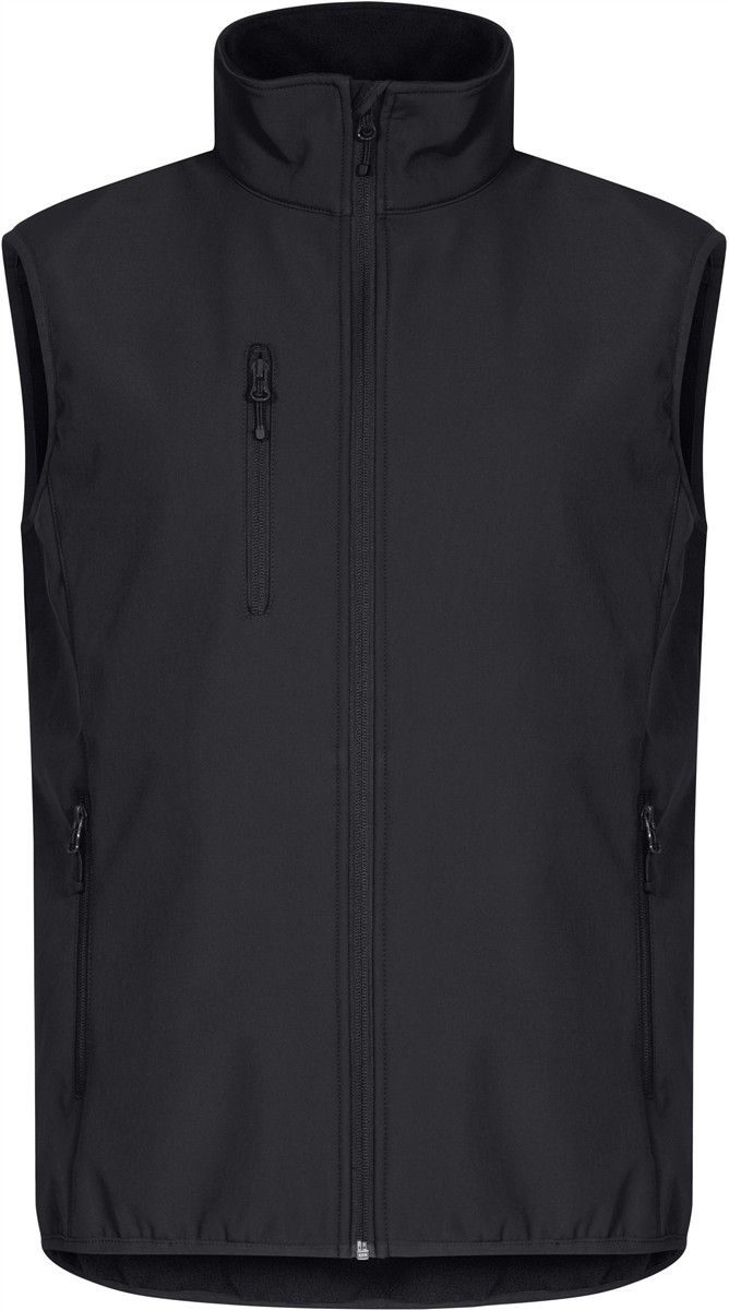 Clique Herren 3-Lagen Softshell Bodywarmer Classic Softshell Vest M – Black