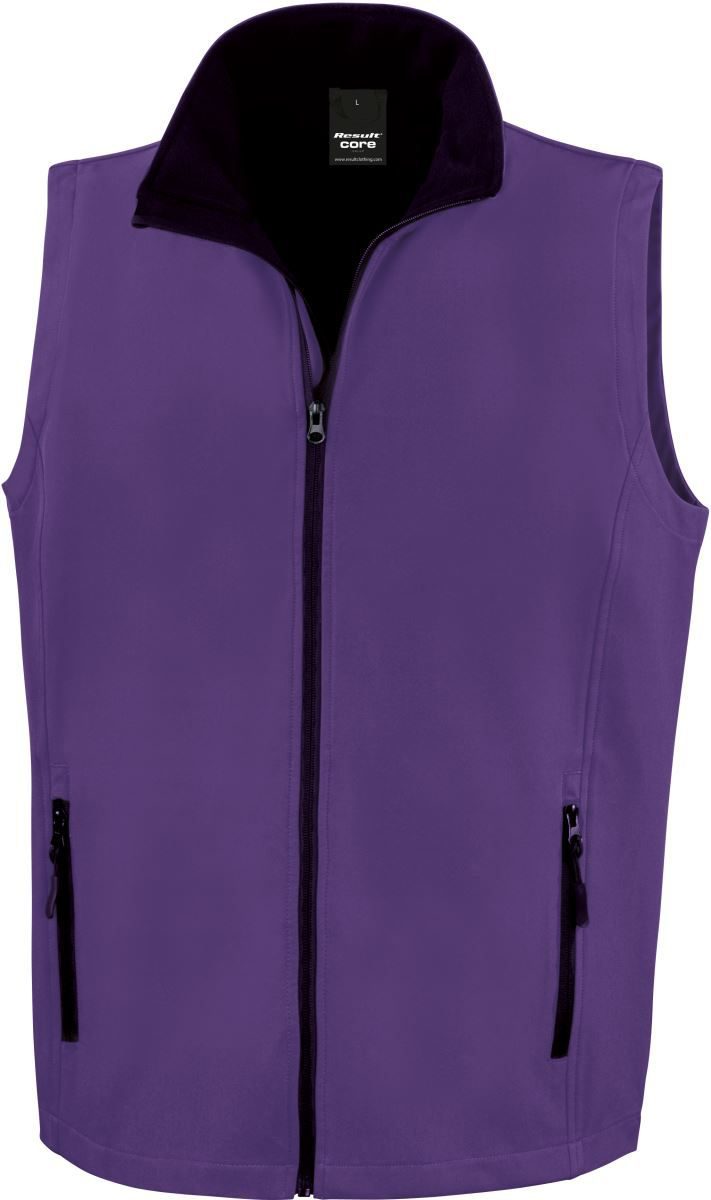 Result Herren 2-Lagen Softshell Gilet "Printable" R 232M