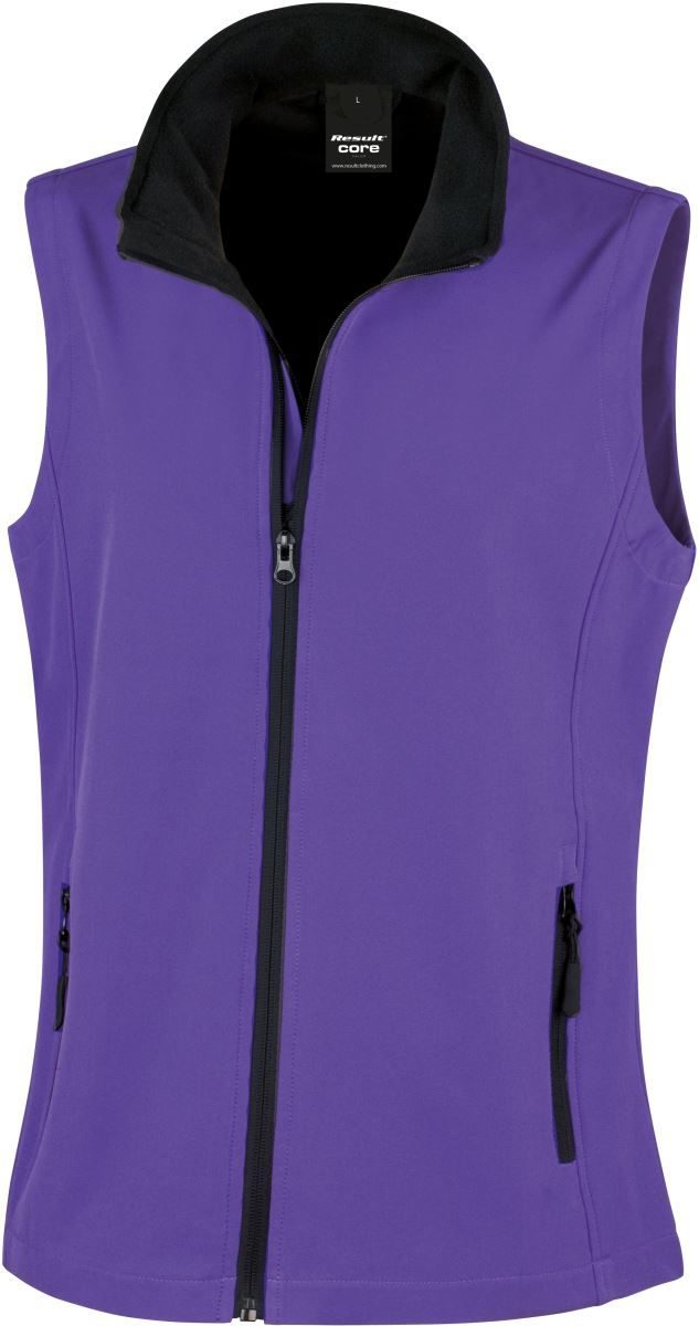 Result Damen 2-Lagen Softshell Gilet "Printable" R 232F