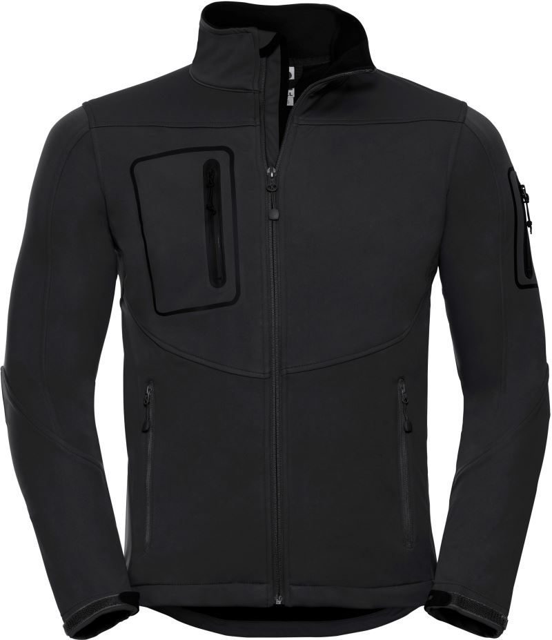 Russell Athletic Herren 3-Lagen Sport Softshell Jacke 520M