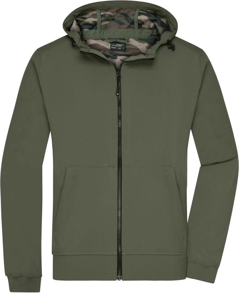 Daiber Herren 2-Lagen Kapuzen Softshell Jacke Jn 1146