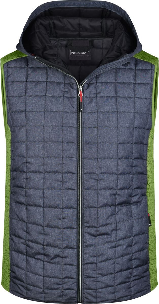 Daiber Herren Hybrid Strickfleece Gilet Jn 768