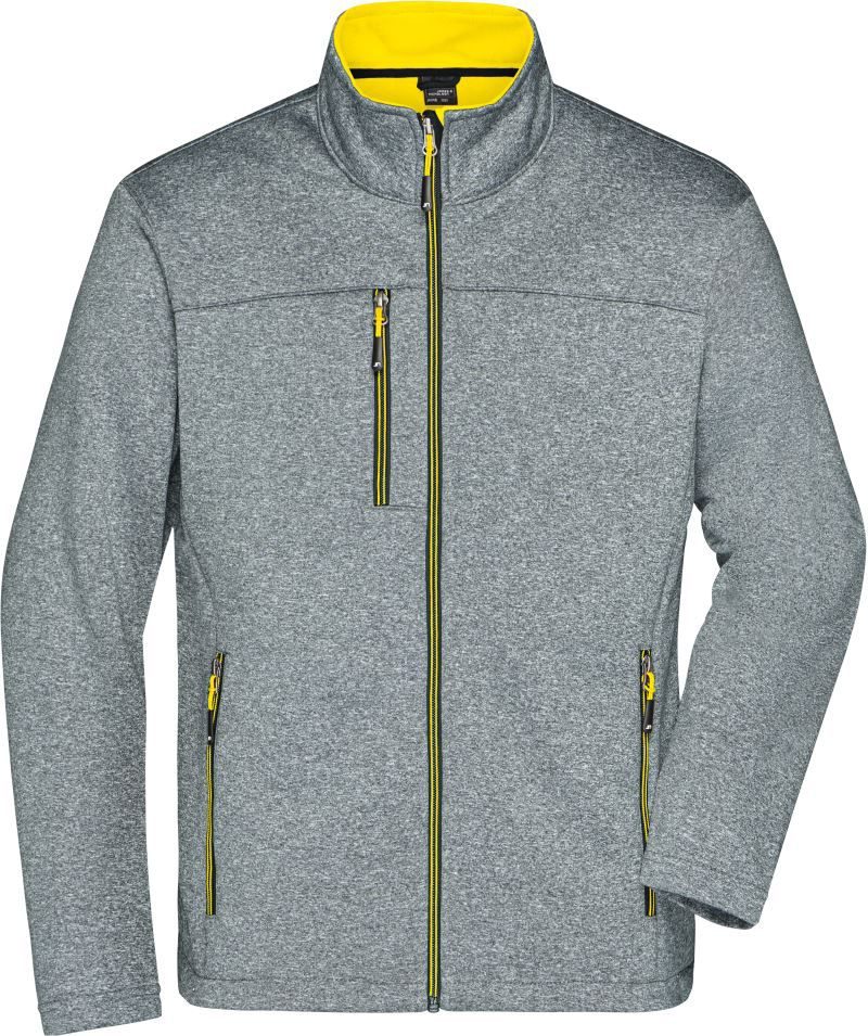 Daiber Herren 2-Lagen Melange Softshell Jacke Jn 1148