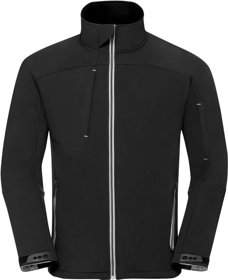 Russell Athletic Herren 3-Lagen Bionic Softshell Jacke 410M – Black