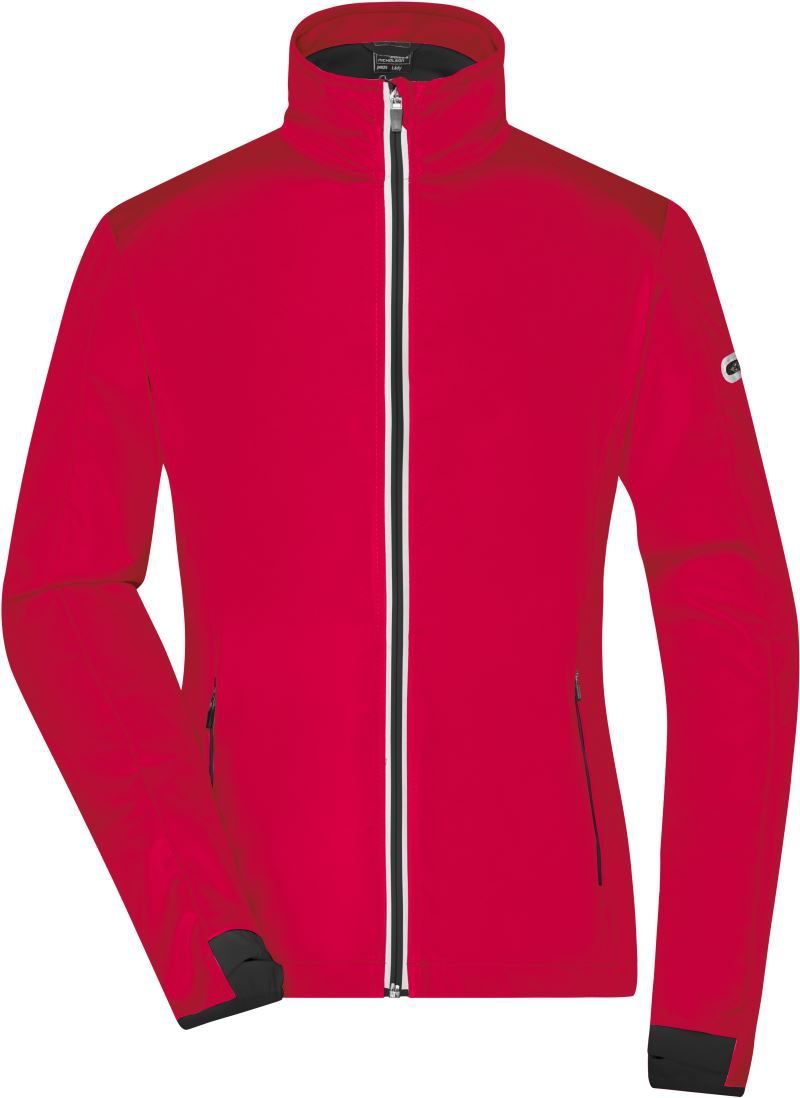 Daiber Damen 3-Lagen Sport Softshell Jacke Jn 1125 – Light Red/Black