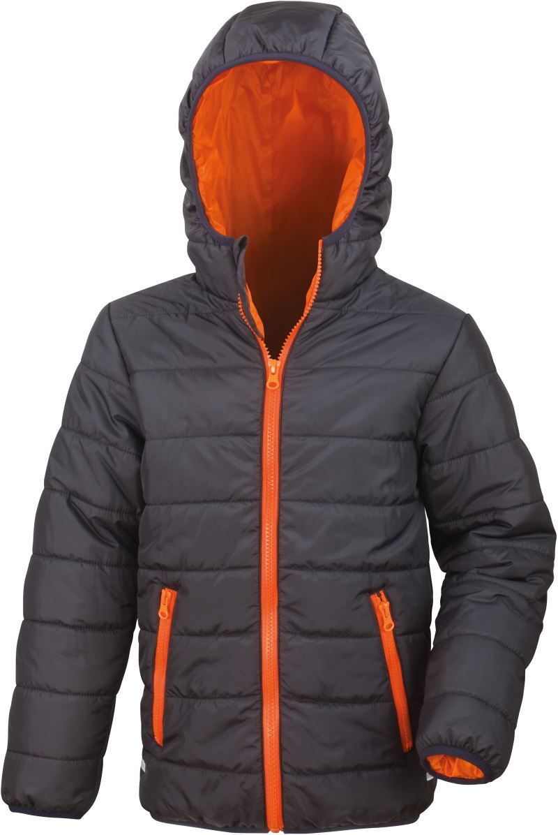 Result Kinder Steppjacke R 233JY – Black/Orange