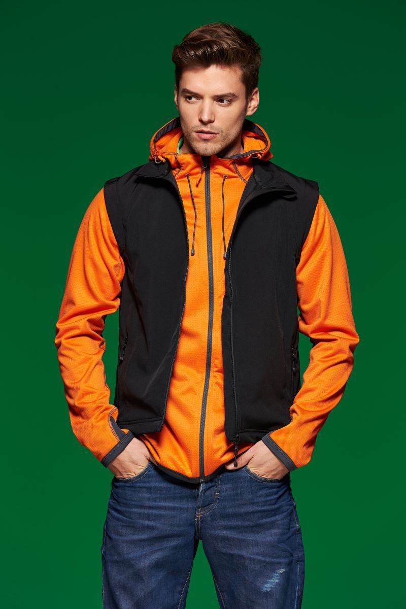 Daiber Herren 3-Lagen Softshell Gilet Jn 1022