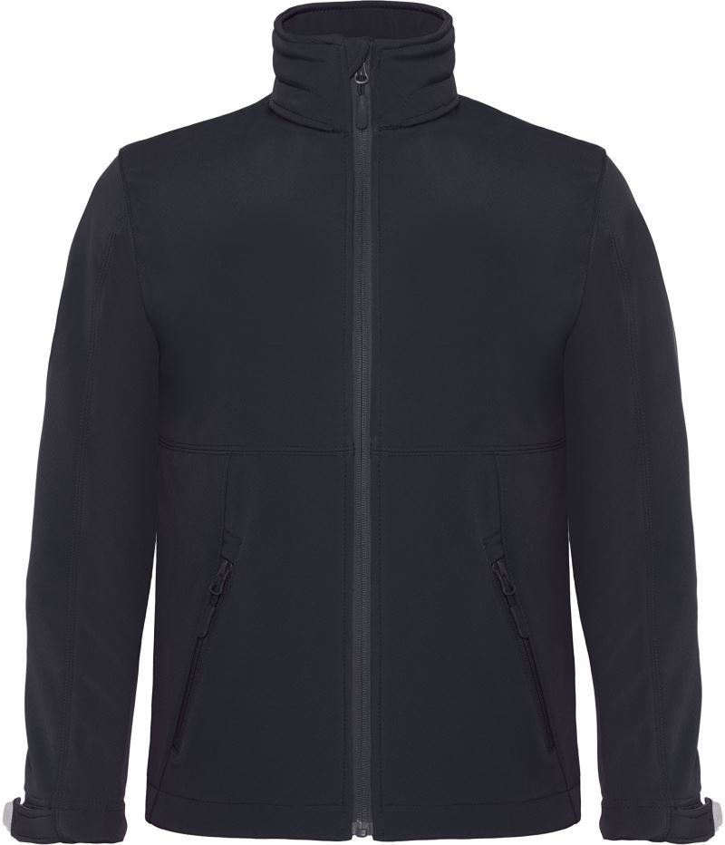 B&C Kinder 3-Lagen Softshell Jacke Hooded Softshell /kids – Black
