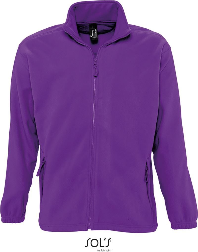 Sol's Fleece Jacke North – Dark Purple