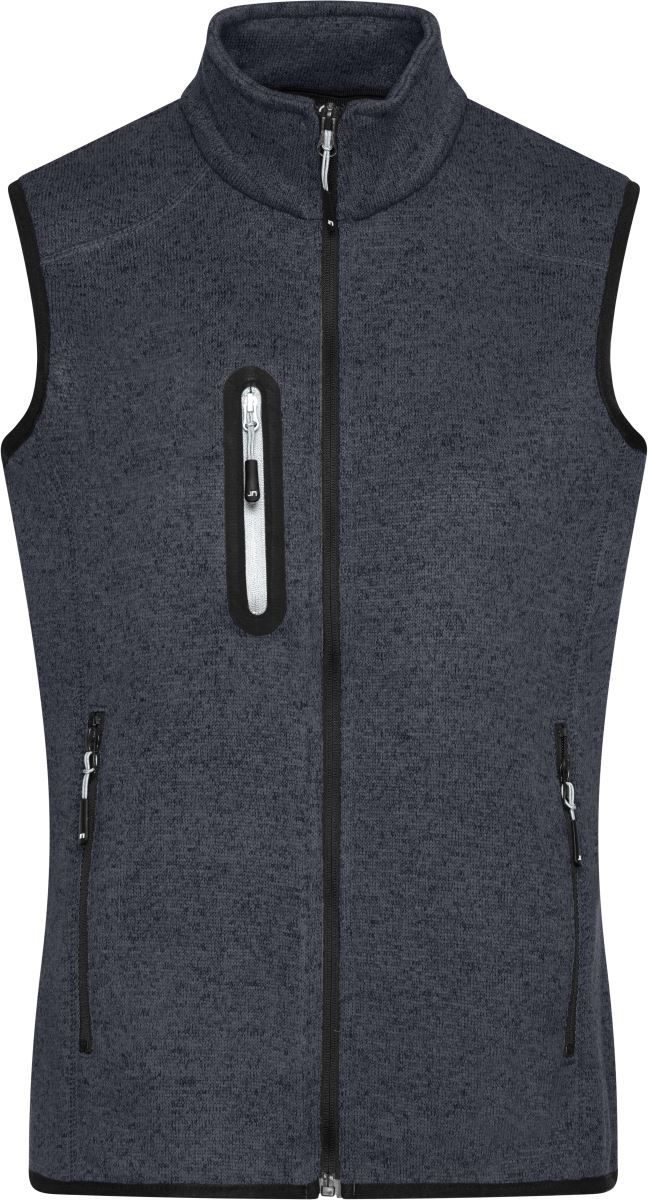 Daiber Damen Strickfleece Weste mit Stehkragen Jn 773