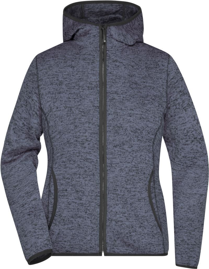 Daiber Damen Strickfleece Kapuzenjacke Jn 588