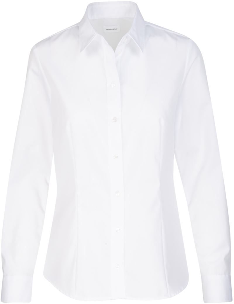 Seidensticker Popeline Bluse langarm Blouse Regular Lsl – White