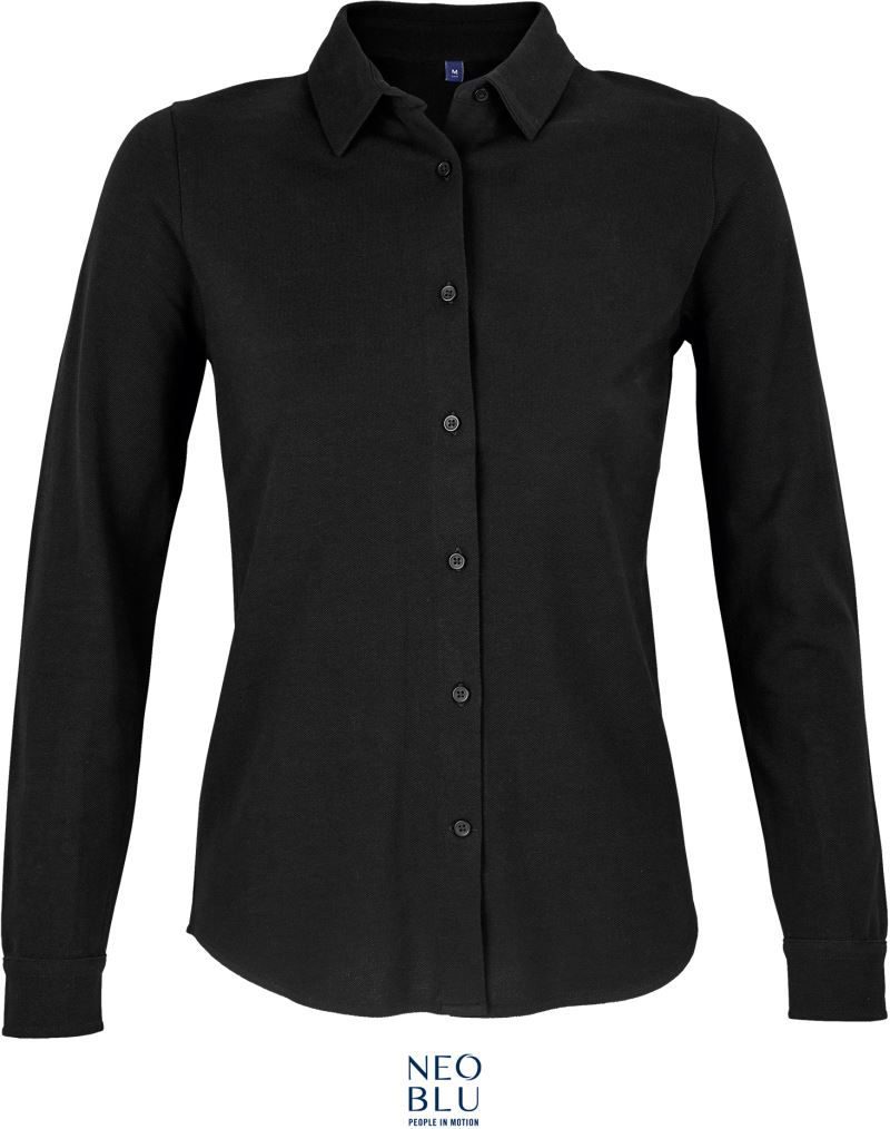 Neoblu Piqué Bluse langarm Basile Women