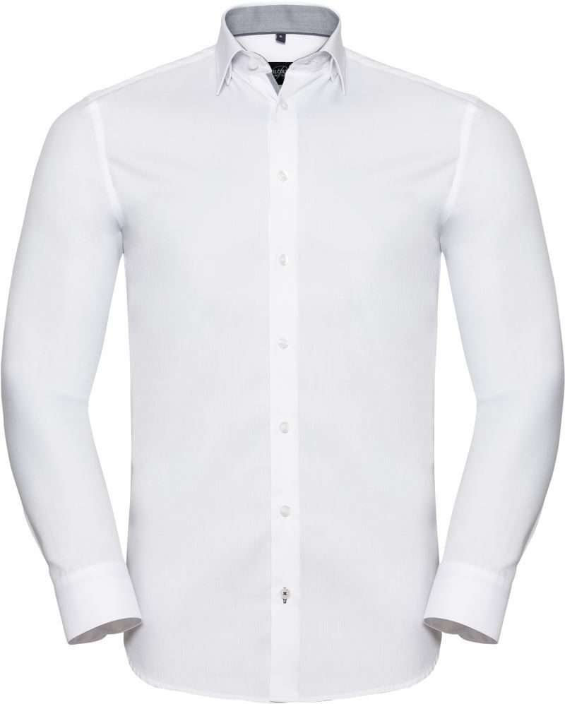 Russell Athletic Herringbone Kontrast Hemd langarm 964M