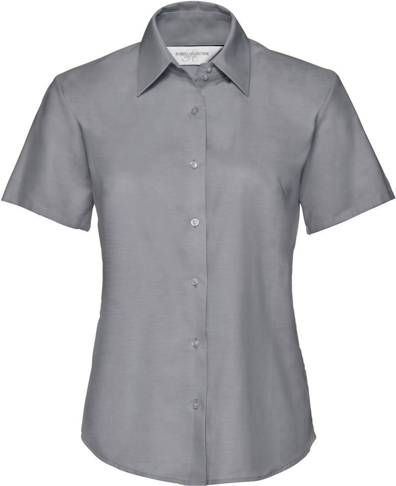 Russell Athletic Oxford Bluse kurzarm 933F – Silver