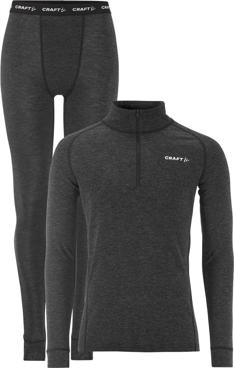 Craft Corporate Herren Baselayer Set mit 1/4 Zip Wool Merino Hz Set M Arbeitshose