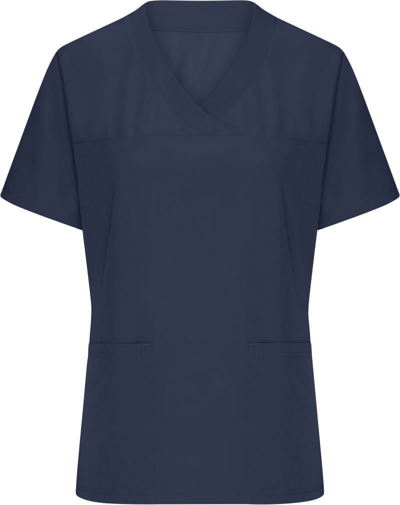 Daiber Damen V-Ausschnitt Stretch Kasack Jn 3103 – Navy