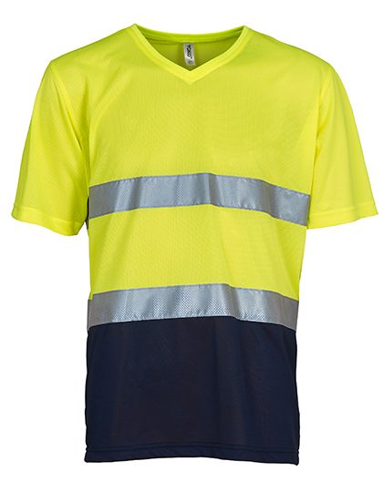 Yoko Hi-Vis Top Cool Super Light V-Neck T-Shirt Hvj910