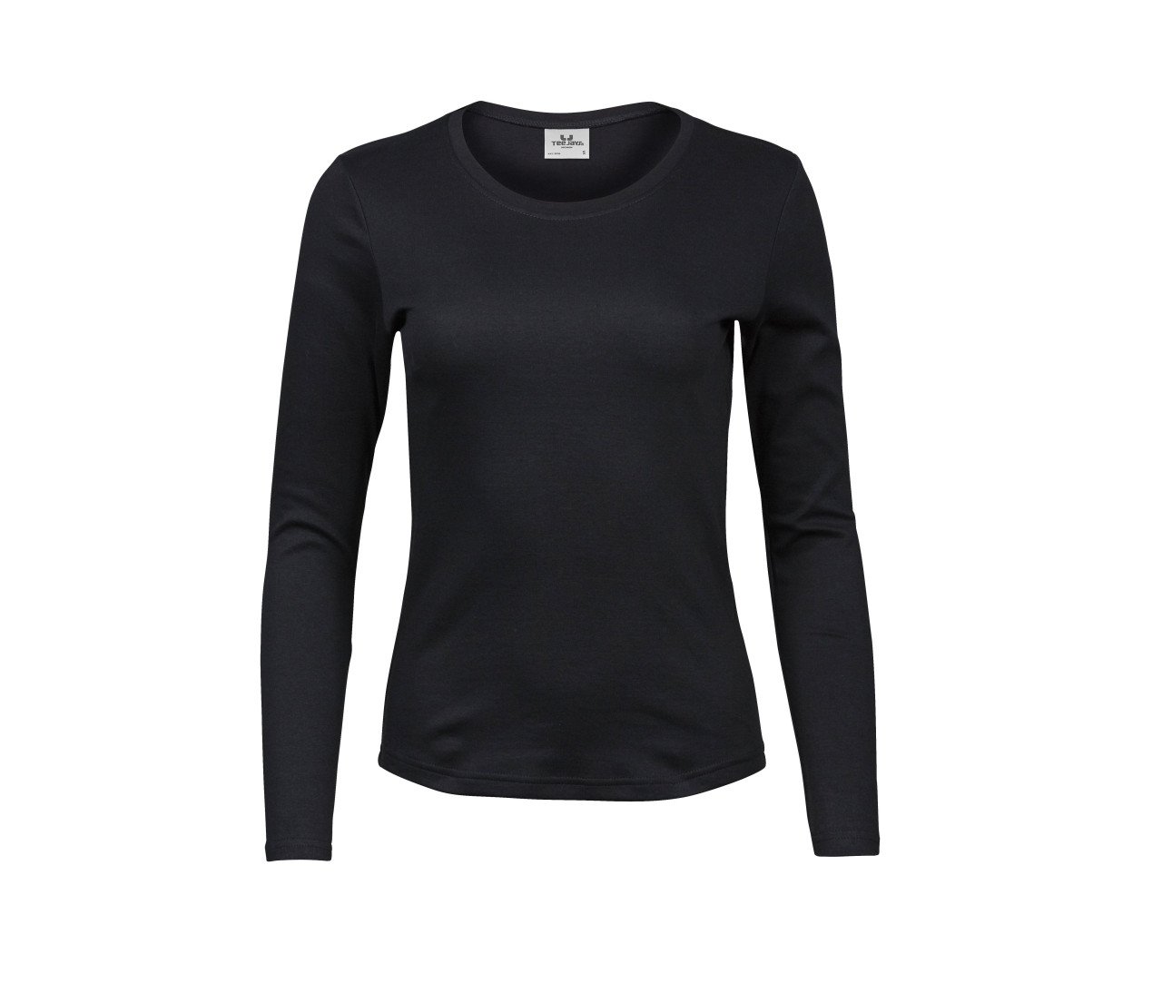 Ladies Long Sleeve Interlock Tee – Black