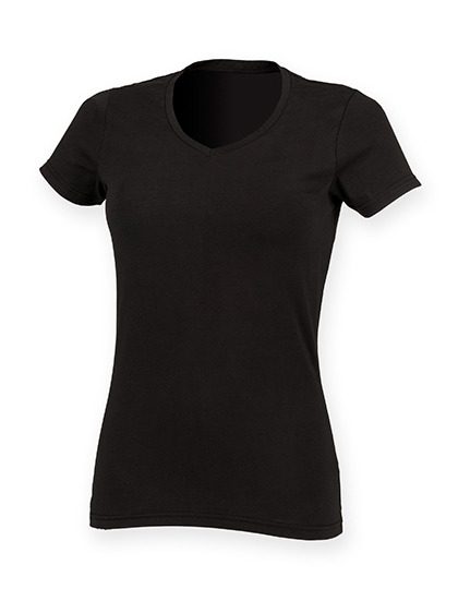 SF Clothing Women´s Feel Good Stretch V-Neck T SK122 T-Shirt