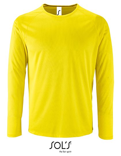 Sol´s Men´s Long Sleeve Sports T-Shirt Sporty 02071 – Neon Yellow