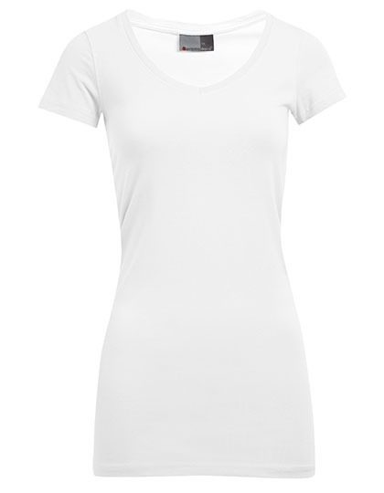Promodoro Women´s Slim Fit V-Neck-T Long 3087 T-Shirt