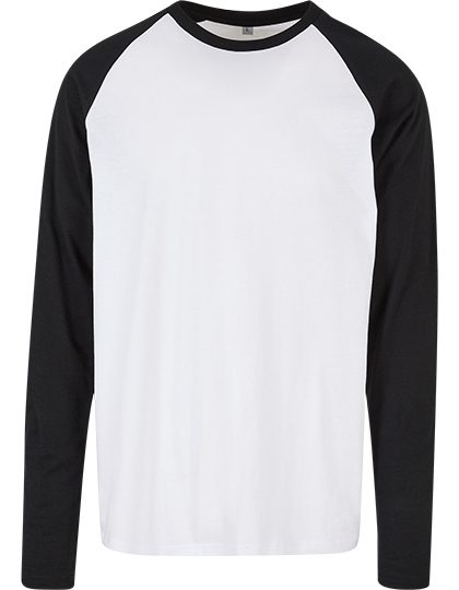 Build Your Brand Basic Men´s Contrast Raglan Longsleeve T-Shirt BB023