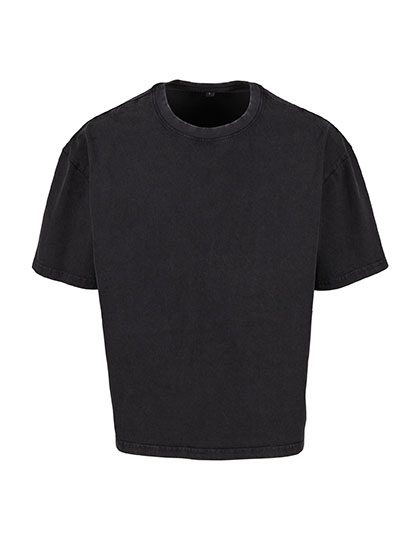 Build Your Brand Vintage Cropped Heavy Oversize Tee BY435