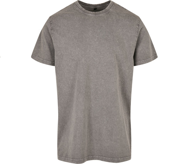 Build Your Brand Acid Washed Round Neck Tee