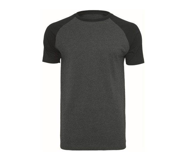 Build Your Brand Raglan Contrast Tee