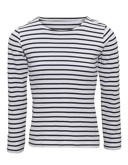 Asquith & Fox Women´s Marinière Coastal Long Sleeve Tee AQ071 – White-Navy