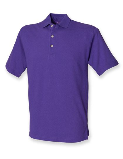 Henbury Classic Cotton Piqué Polo Shirt H100 – Purple