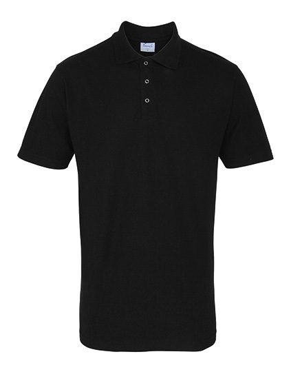 Premier Workwear Stud Polo PR610 – Black (ca. Pantone Black C)