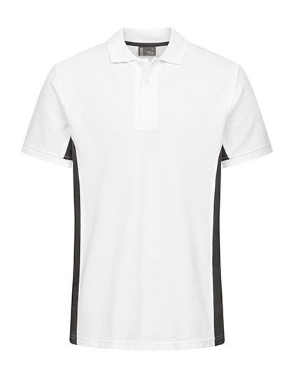 Excd by Promodoro Unisex Contrast Polo 4590 – White/Charcoal (Solid)