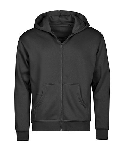 Tee Jays Unlabeled Hooded Full Zip Sweatshirt 5154 – Black